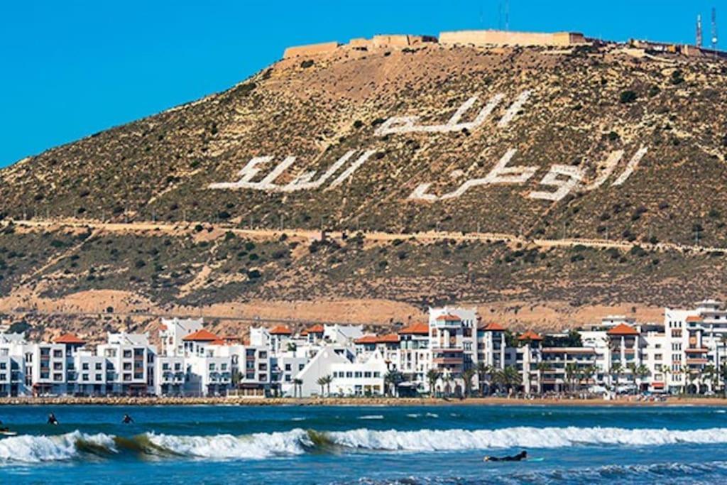 Appartement De Luxe ,Piscine,Parking,Terrasse Agadir Exterior foto